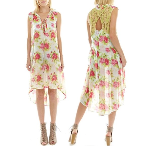 Aratta Evening Prime Rose Dress NWT • Small • Floral • Lace • Sleeveless • Boho - Picture 1 of 4